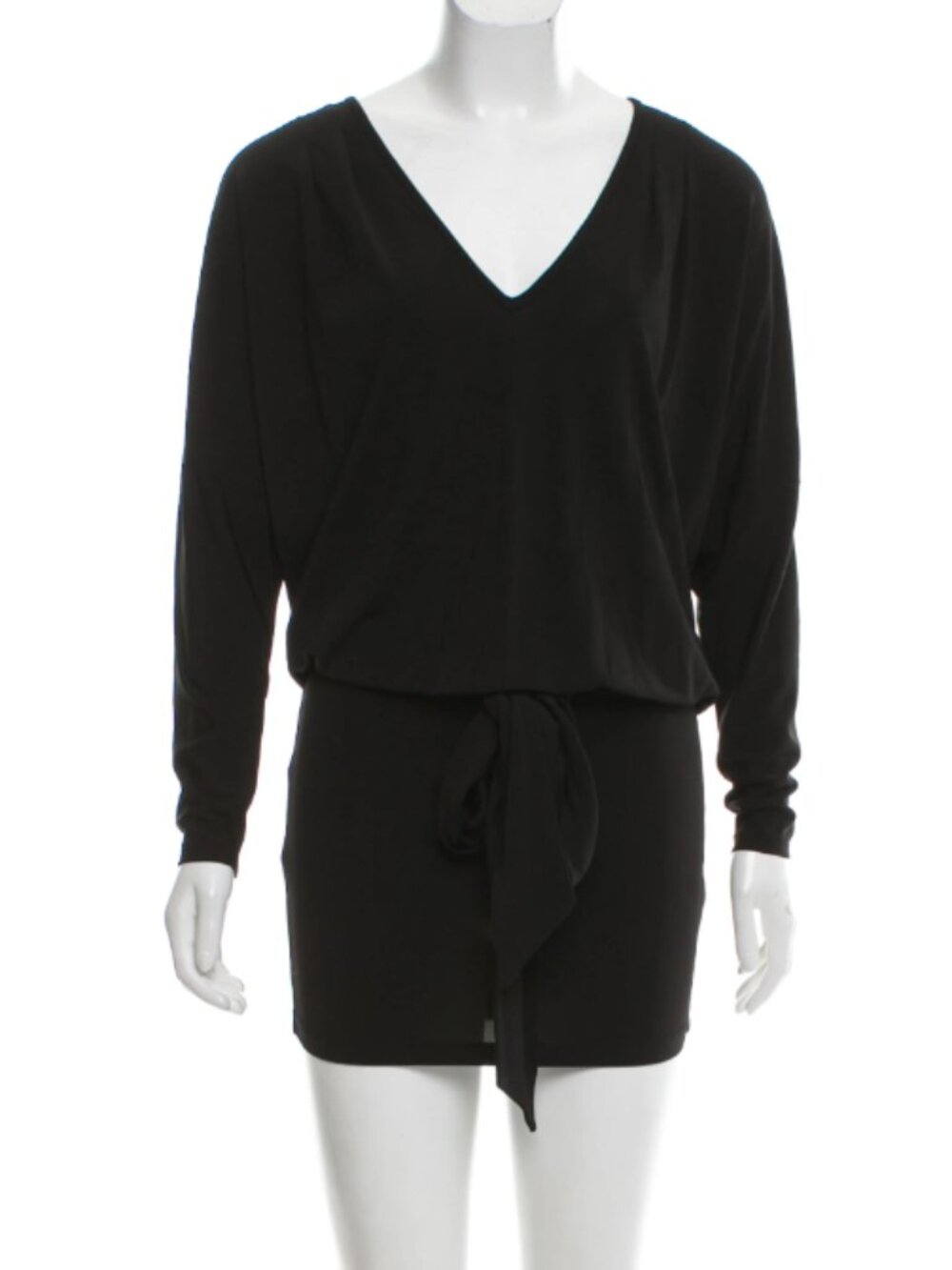 Haute Hippie Black Blouson Style Mini Dress XS